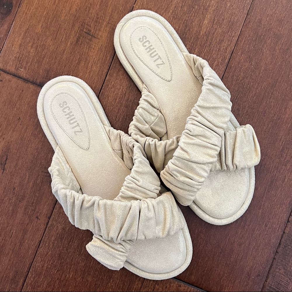 NEW Schutz Paulinna Sandals in Almond size 8